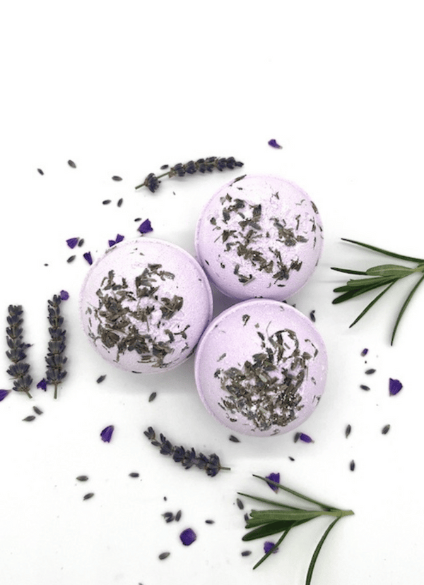 Three lavender Argan bath bombs - Moroccan Elixir