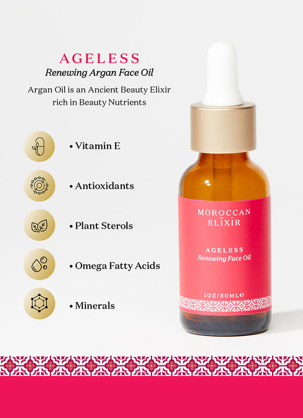 Ageless Argan Oil for Face Nutrients - Moroccan Elixir
