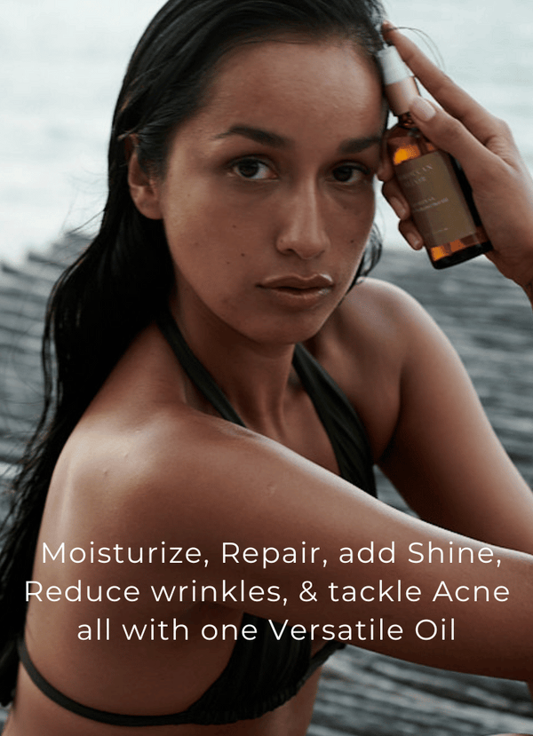 Model using argan oil - Moroccan Elixir