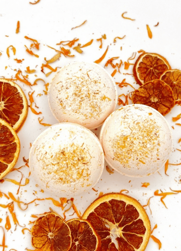 Orange Blossom & Calendula Argan Bath Bomb