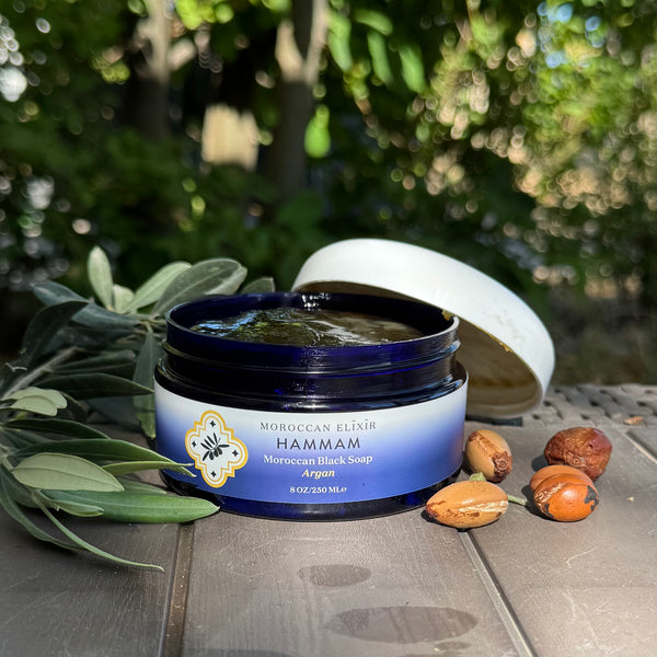 Moroccan BLACK SOAP w/ ARGAN