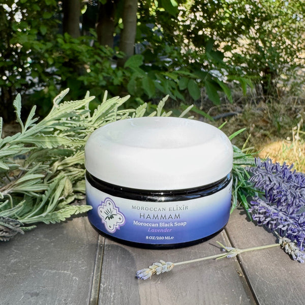 Moroccan BLACK SOAP (Lavender)