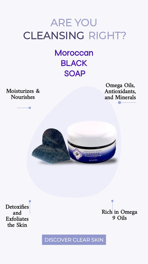 Moroccan BLACK SOAP (Lavender)