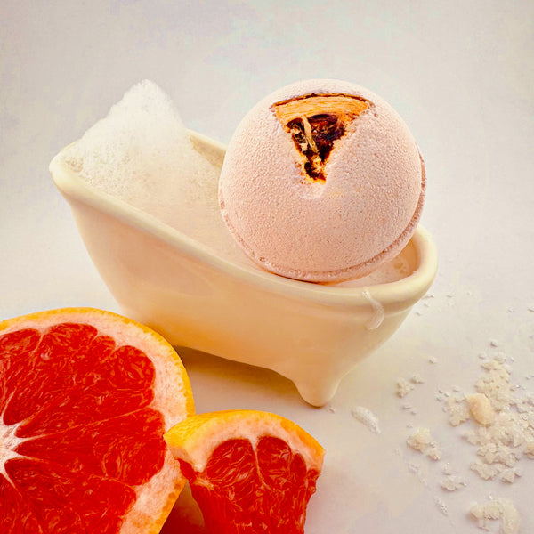Pink Grapefruit Argan Bath Bomb (4.5oz)