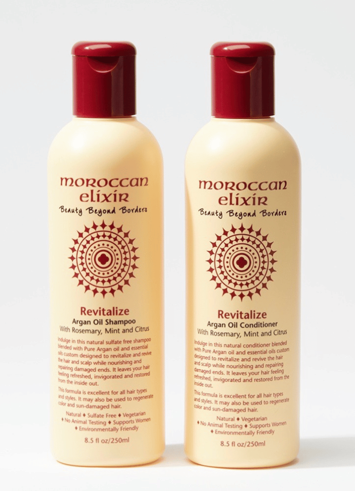 Nægte stole omhyggelig REVITALIZE Argan Oil Shampoo and Conditioner - Moroccan Elixir
