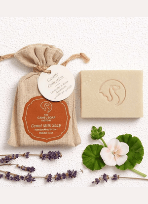 CAMEL MILK Castille Soap Bar Lavender & Rose Geranium