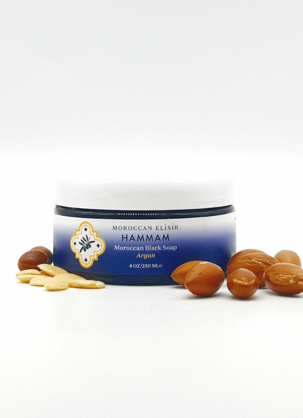 Moroccan Black Soap with Argan nuts